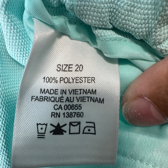 Addition Elle Mint High-Waist Dressy Shorts - Picture 4 of 8